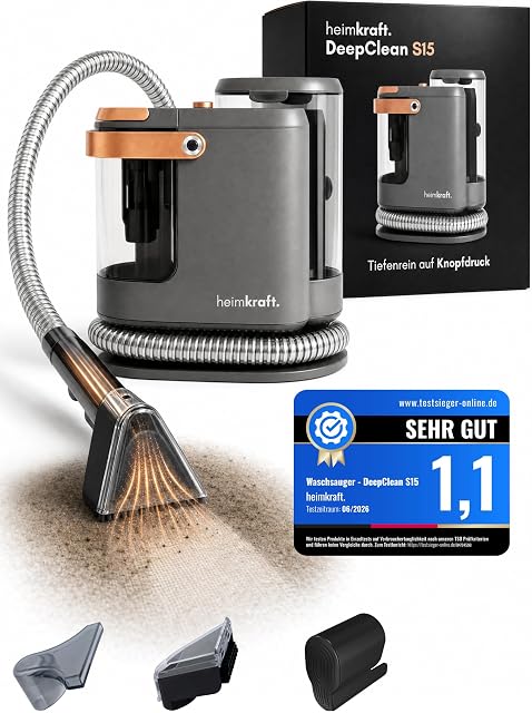 Heimkraft Sprühextraktions-Polsterreiniger mit Sprühsteuerung am Griff, Produktfoto
