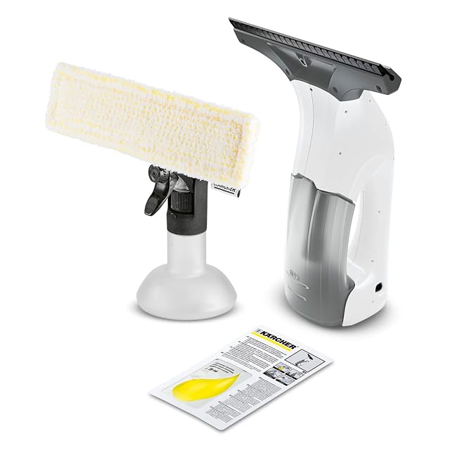 Kärcher WV 1 Plus Fenstersauger mit Sprühflasche und Mikrofaserbezug, Produktfoto