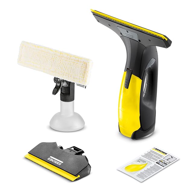 Kärcher WV 2 Black Edition Fenstersauger mit breiter und schmaler Absauglippe, Produktfoto