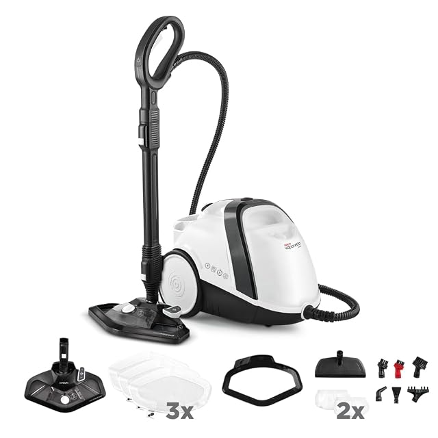 Polti Vaporetto Smart 120 Dampfreiniger mit Kessel und Zubehörsatz, Produktfoto