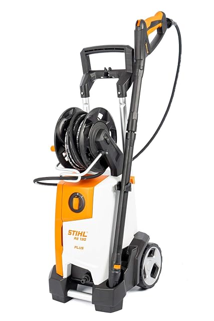 Stihl RE 130 PLUS Hochdruckreiniger mit Rotordüse und eingebautem Fahrgestell, Produktfoto