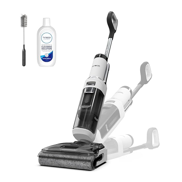 Tineco Floor One Stretch S6 Akku-Saugwischer flach liegend mit 13 cm Auflagehöhe, Produktfoto