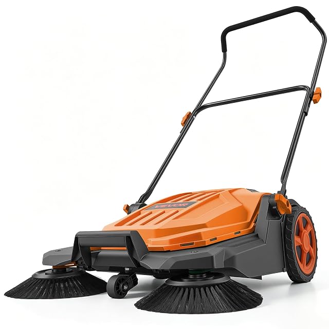 VEVOR Manual Sweeper 650 mm Handkehrmaschine, Produktfoto